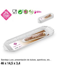 BANDEJA 46X14.5X3.4CM LUXE RECTANGULAR