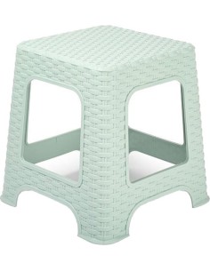 TABURETE RATTAN PEQUEÑO VERDE 441 F18 JAR