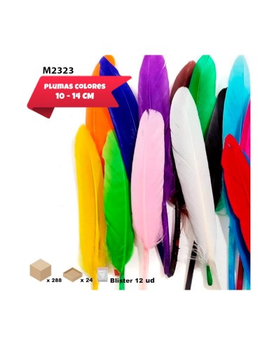 PLUMAS 10/14CM 12UDS