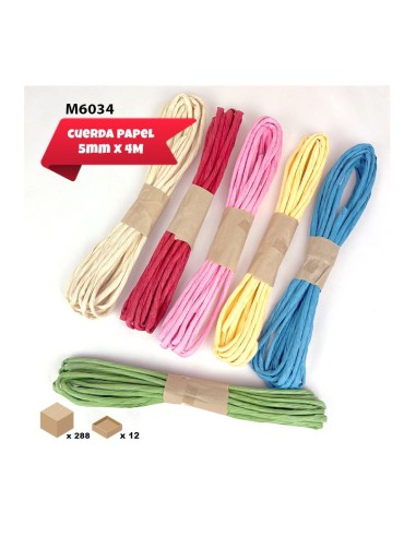 CUERDA DE PAPEL 0.5 CM X 4M