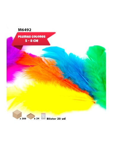 MINI PLUMAS 5/8CM 20PCS