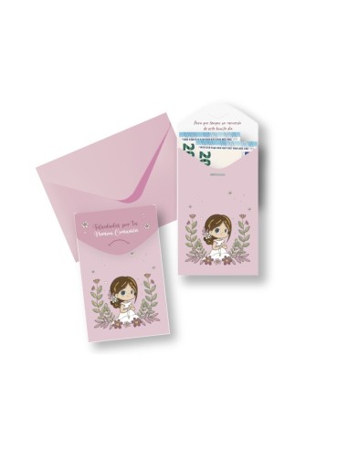 PRIMERA COMUNION SOBRE PARA REGALAR DINERO NIÑA