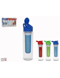 BOTELLA TRANSPARENTE MOD 3 COL 24X7 CM