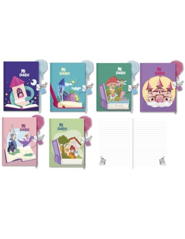 DIARIO C/BOLIGRAFO POMPOM ONCE UPON A DAY