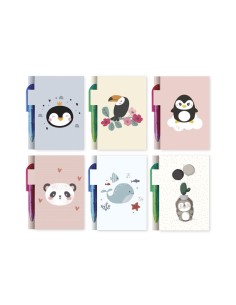 MINI LIBRETA C/ BOLIGRAFO CUTE ANIMALS