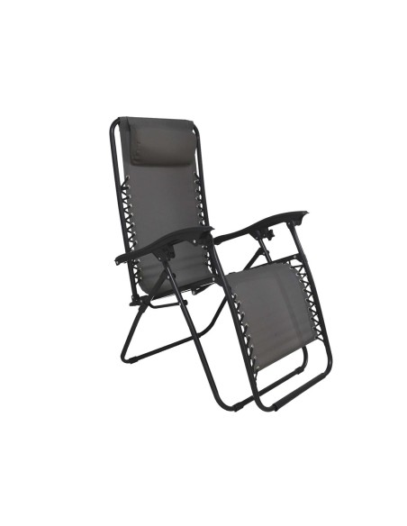 TUMBONA RECLINABLE 177X65X113CM GRIS