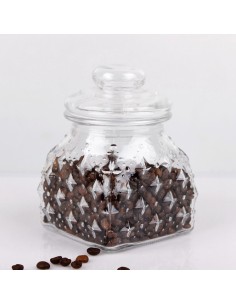 TARRO 0.6L 10X17CM CRISTAL (C/TAPA)