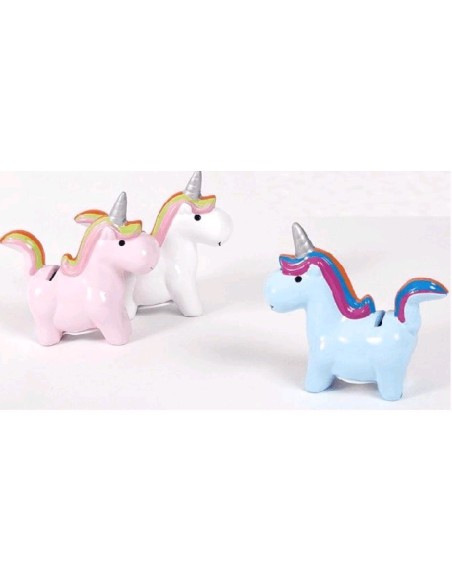 HUCHA UNICORNIO DAISY 14X13.5CM SURTIDO