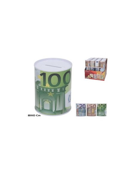 HUCHA 8X10 CM BILLETES EUROS