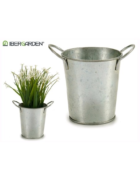 MACETERO PEQUEÑO ZINC 11 x 16 x 12 cm.
