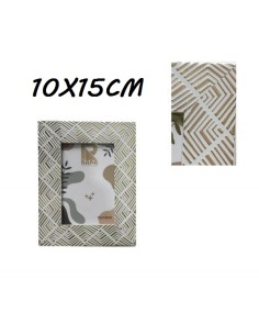 PORTAFOTO PVC (10*15) (BLANCO / ORO)