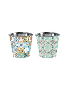 MACETERO METAL RED. PEQUEÑO. d10x10cm