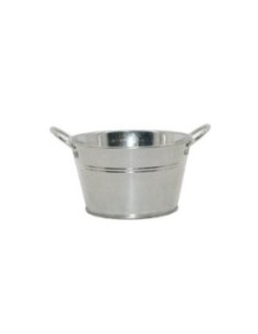 MACETERO METAL C/ASAS GRANDE 19,5x15x10,3cm