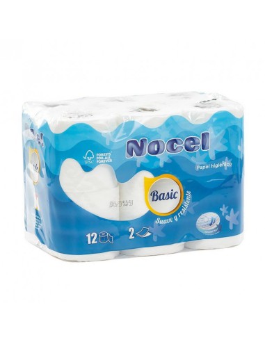 PAPEL HIGIENICO NOCEL AZUL BASIC X12