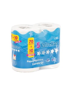 HIGIENICO 5 ESTRELLAS X4 2C BLANCO