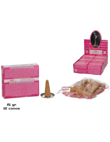 INCIENSO 15G 12 CONOS SATYA ROSE
