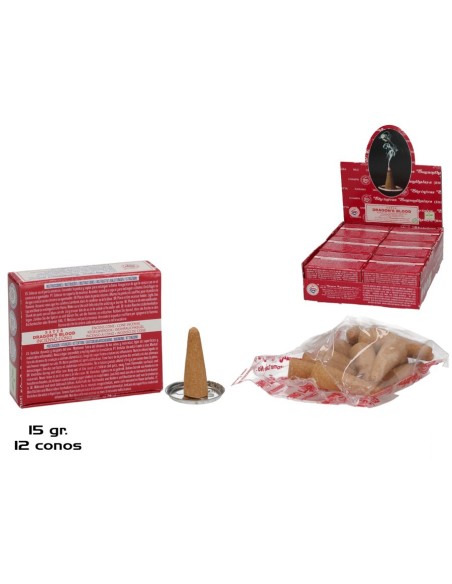 INCIENSO 15G 12 CONOS SATYA DRAGON'S BLOOD