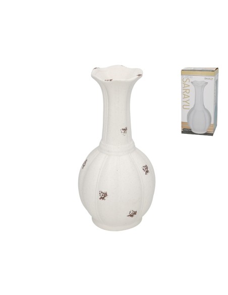 FLORERO YAMIR BLANCO 14X14X27 CM