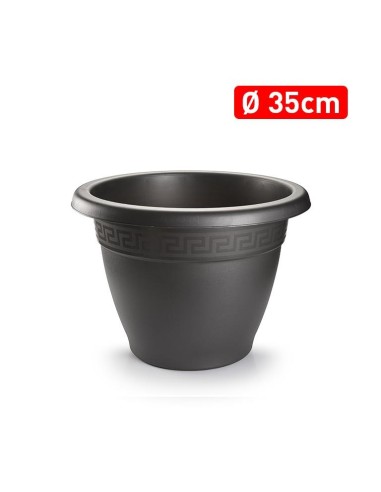 MACETA REDONDA 35 CM ANTRACITA