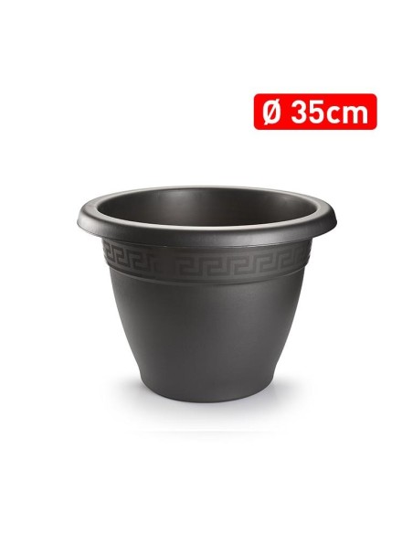 MACETA REDONDA 35 CM ANTRACITA