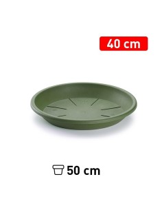 PLATO MACETA 40 CM VERDE JAR
