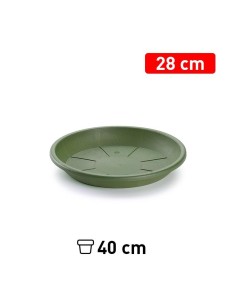 PLATO MACETA 28 CM VERDE JAR