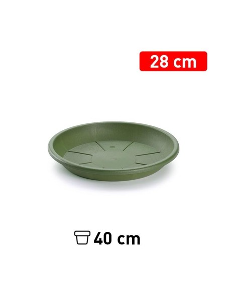 PLATO MACETA 28 CM VERDE JAR