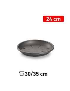 PLATO MACETA 24 CM ANTRACITA