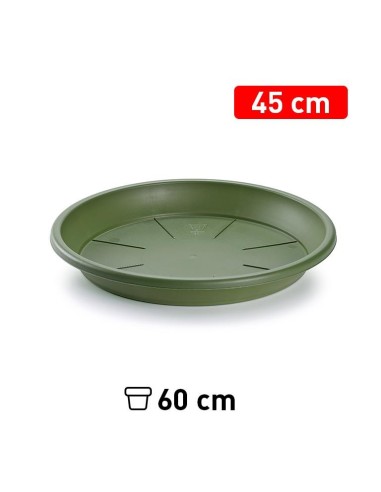 PLATO MACETA 45 CM VERDE JAR