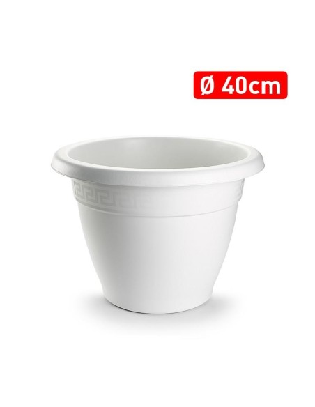 MACETA REDONDA 40 CM BLANCO