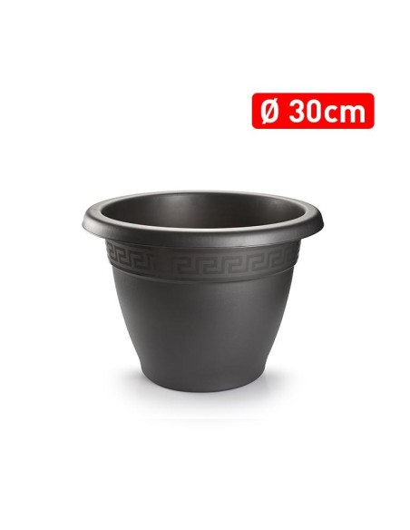 MACETA REDONDA 30 CM ANTRACITA