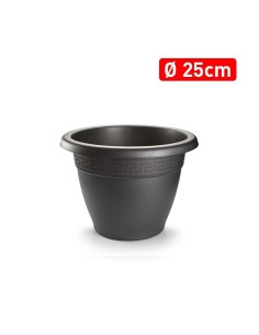 MACETA REDONDA 25 CM ANTRACITA