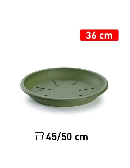 PLATO MACETA 36 CM VERDE JAR