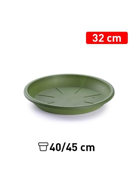 PLATO MACETA 32 CM VERDE JAR
