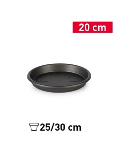 PLATO MACETA 20 CM ANTRACITA