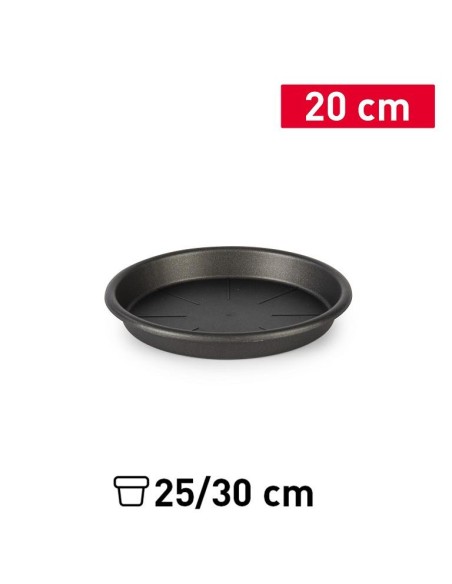 PLATO MACETA 20 CM ANTRACITA