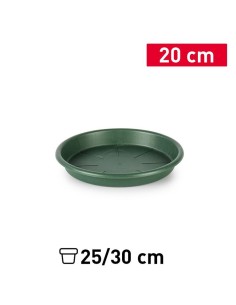 PLATO MACETA 20 CM VERDE JAR