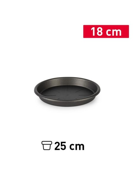 PLATO MACETA 18 CM ANTRACITA