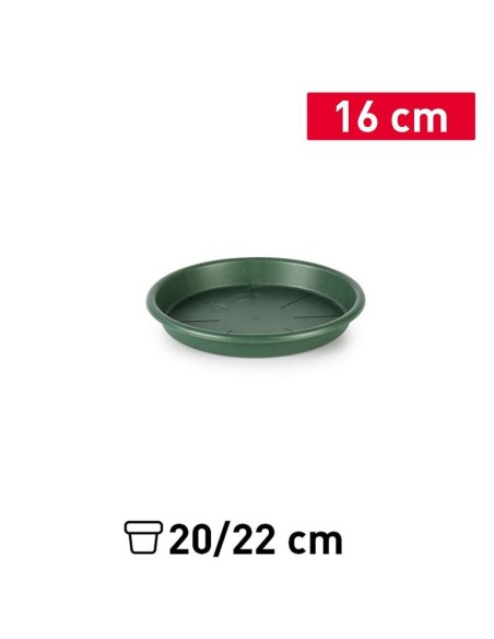 PLATO MACETA 16 CM VERDE JAR