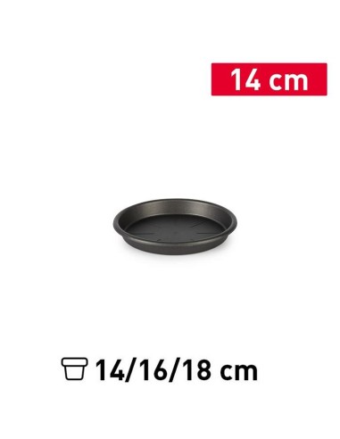 PLATO MACETA 14 CM ANTRACITA