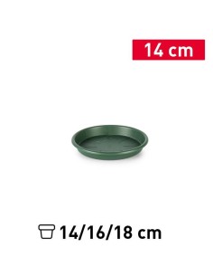 PLATO MACETA 14 CM VERDE JAR