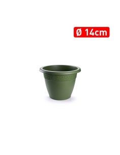 MACETA REDONDA 14 CM VERDE JAR