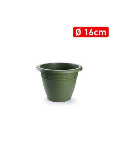 MACETA REDONDA 16 CM VERDE JAR