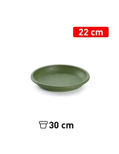 PLATO MACETA 22 CM VERDE JAR
