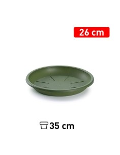 PLATO MACETA 26 CM VERDE JAR
