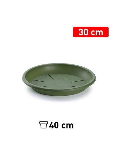 PLATO MACETA 30 CM VERDE JAR