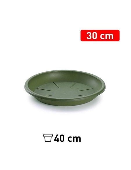 PLATO MACETA 30 CM VERDE JAR