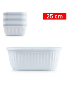 JARDINERA 25 CM SIN PLATO BLANCO