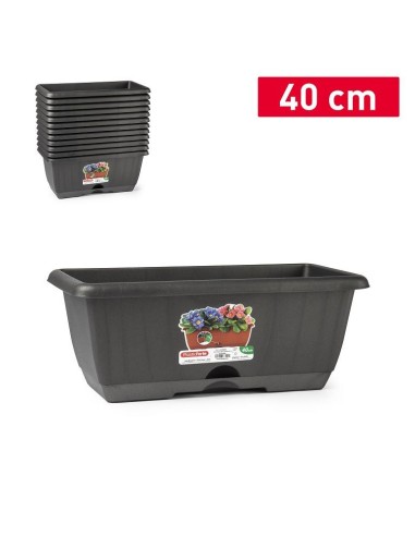 JARDINERA BALCONERA 40 SIN SOPORTE ANTRACITA