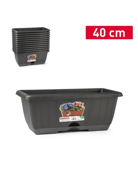 JARDINERA BALCONERA 40 SIN SOPORTE ANTRACITA
